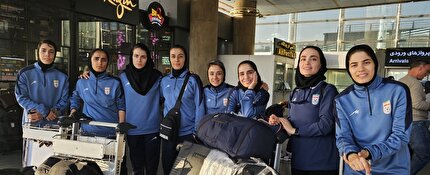 کاوران تیم ملی فوتسال بانوان وارد تهران شد