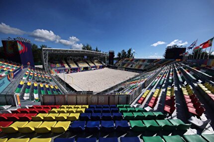تصاویر ورزشگاه Paradise Arena پیش از آغاز رقابت‌ها