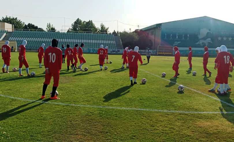 برگزاری تمرین تیم ملی فوتبال نوجوانان بانوان