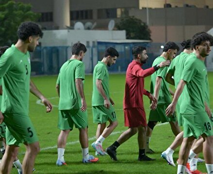 تصاویری از تمرین تیم امید