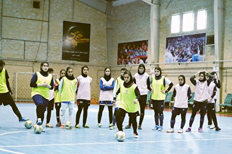 گزارش تصویری/ تمرین ملی پوشان فوتسال
