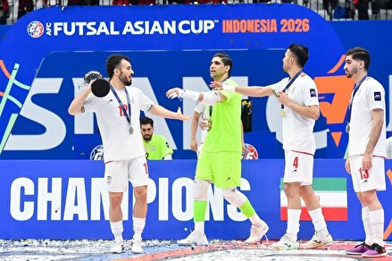 گزارش تصویری/ روایت تصوری کنفدراسیون فوتبال آسیا از جشن قهرمانی ملی پوشان فوتسال ایران