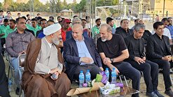 حضور رئیس فدراسیون در آئین کلنگ زنی افتتاح زمین چمن در مشهد