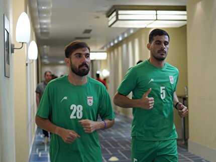 تمرین سبک تیم ملی ایران در روز بازی با تاجیکستان