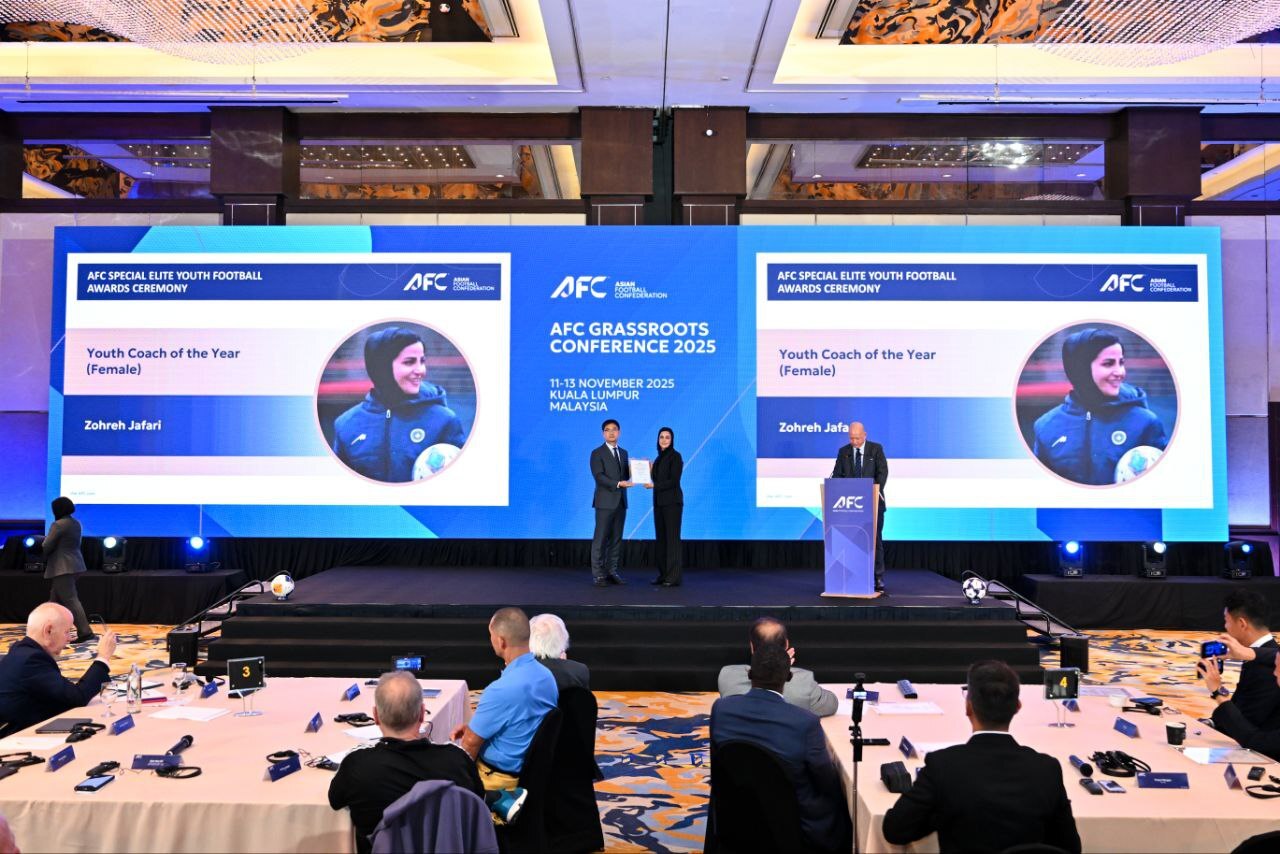زهره جعفری مربی زن جوان سال آسیا ۲۰۲۵ شد