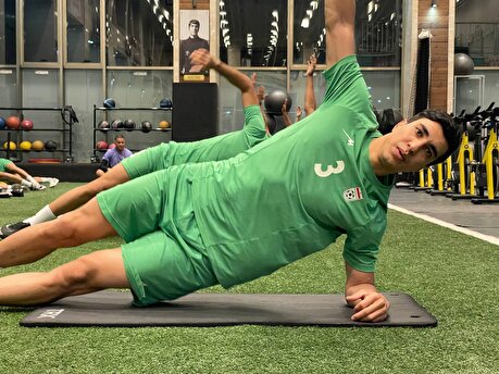 کلیپ اولین تمرین ساحلی بازان در سالن پک